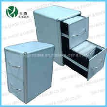 Alumínio Frame 2 Gavetas CD Case &amp; Box &amp; Gabinete (HX-P1386-2)